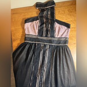 Venus, mini dress, lace detail, collared neck, excellent condition, medium